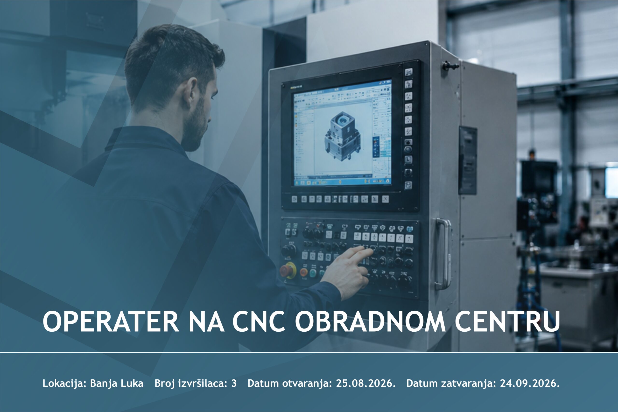 Operater na CNC obradnom centru